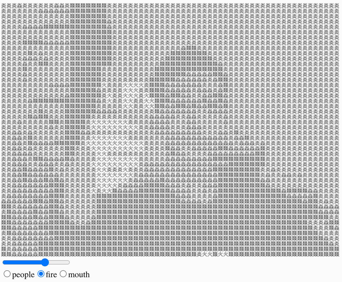 Chinese character mirror