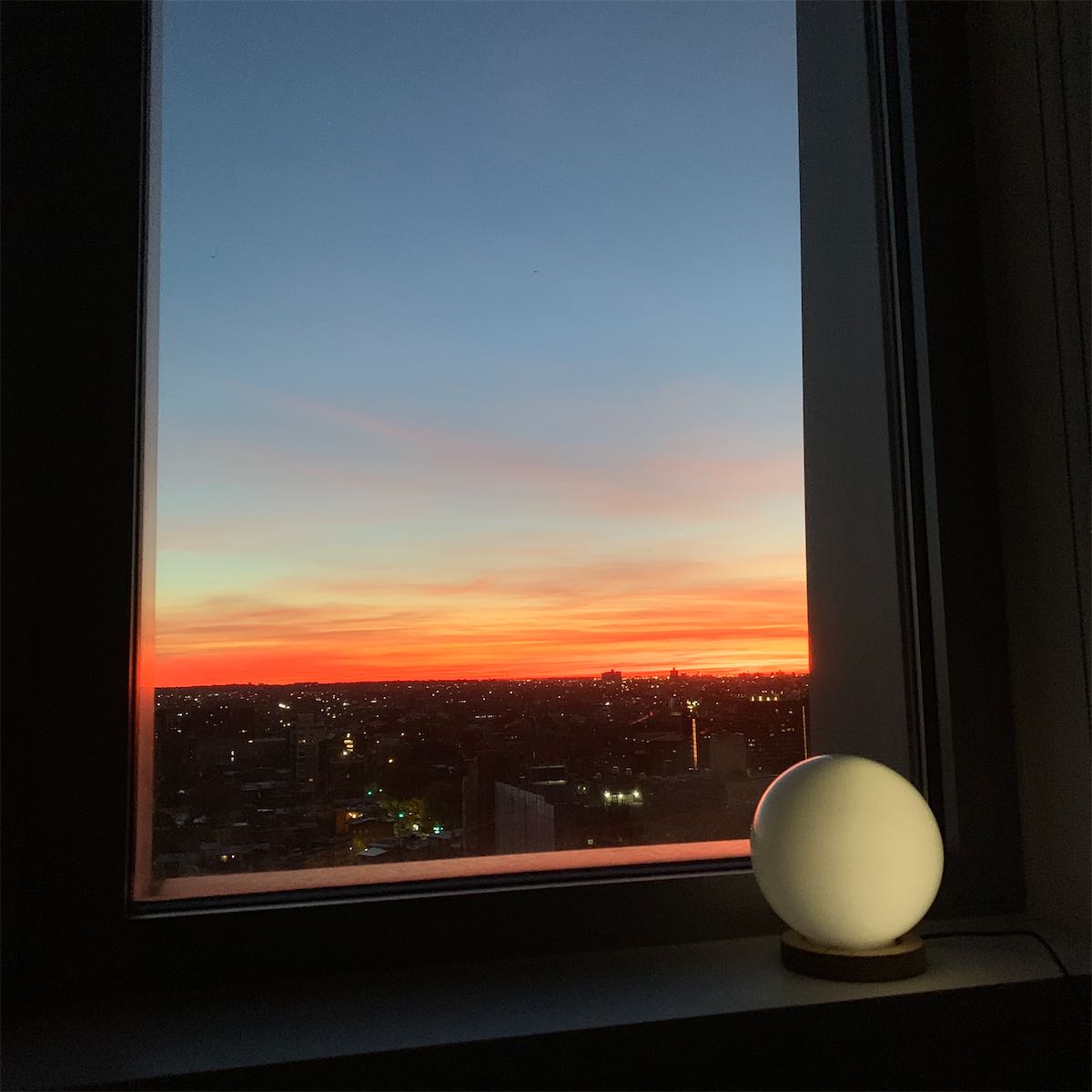 morning view from my apartment's window