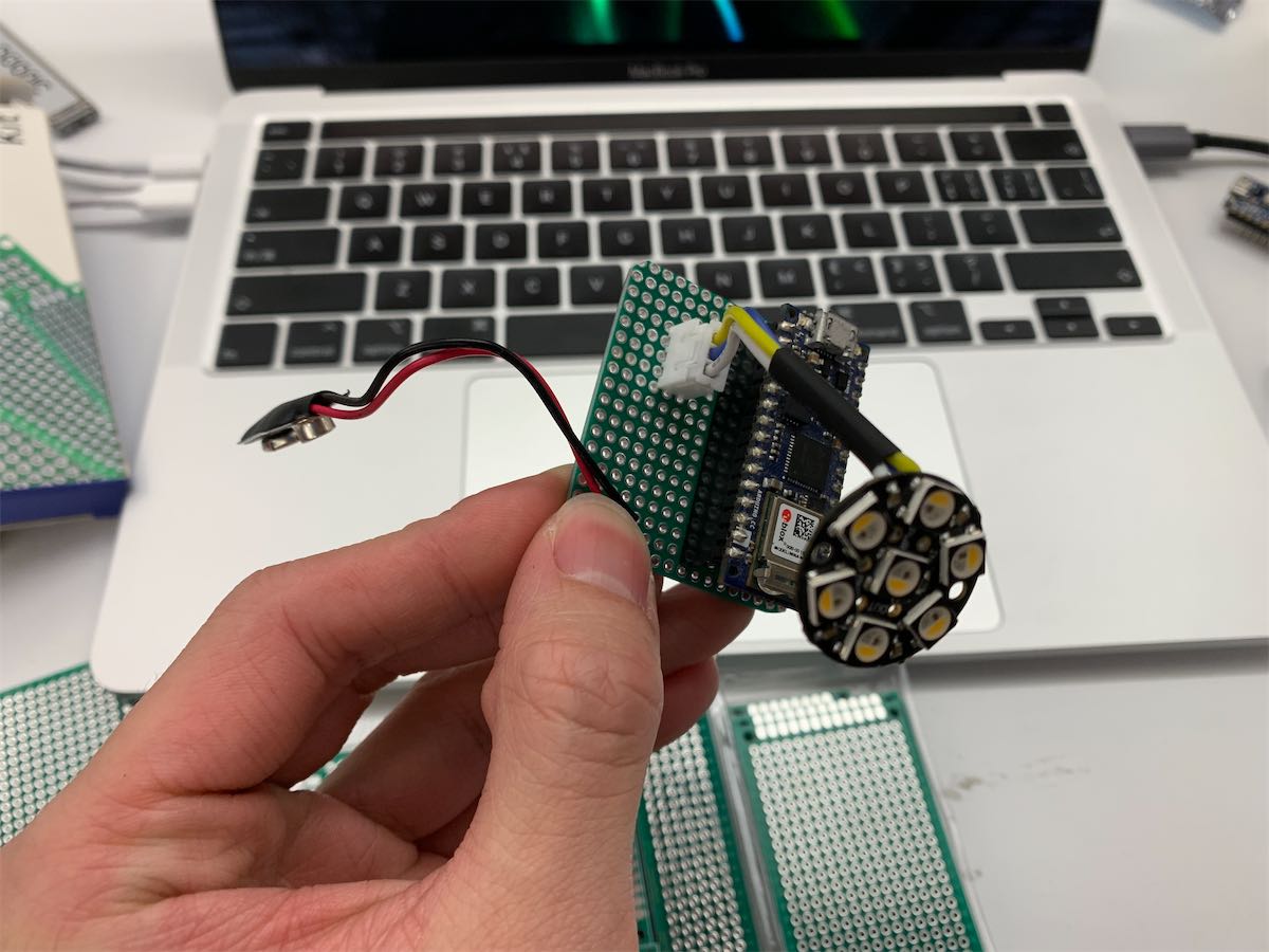 circuit on a protoboard