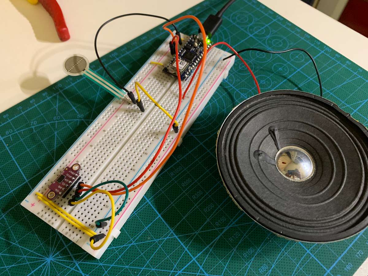 a toy duck and the circuit