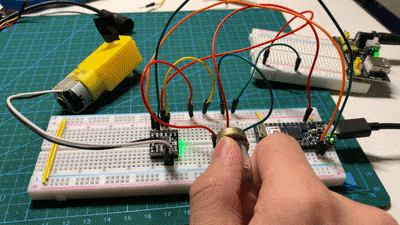 Controlling the speed and direction of a DC motor