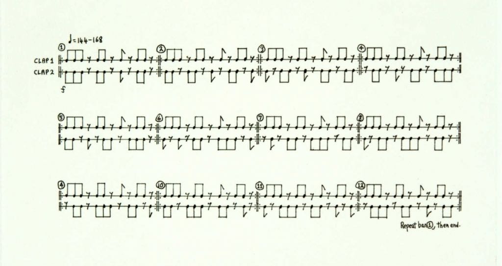 Clapping Music - sheet music