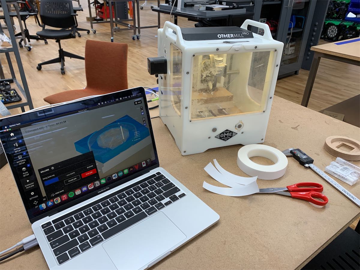 othermill operating on the base